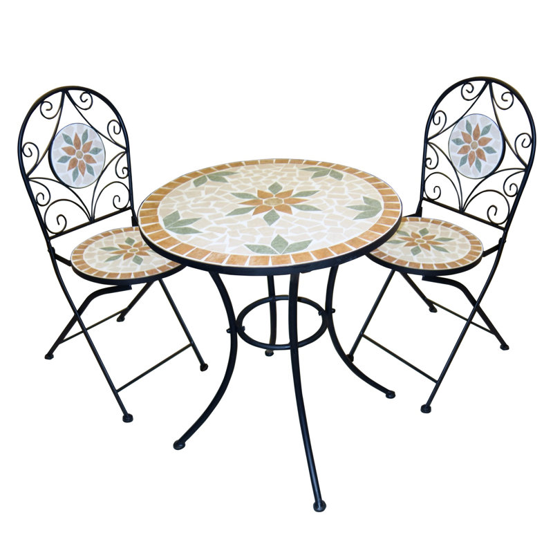 Alpine Mosaic 3 Piece Bistro Set & Reviews Wayfair